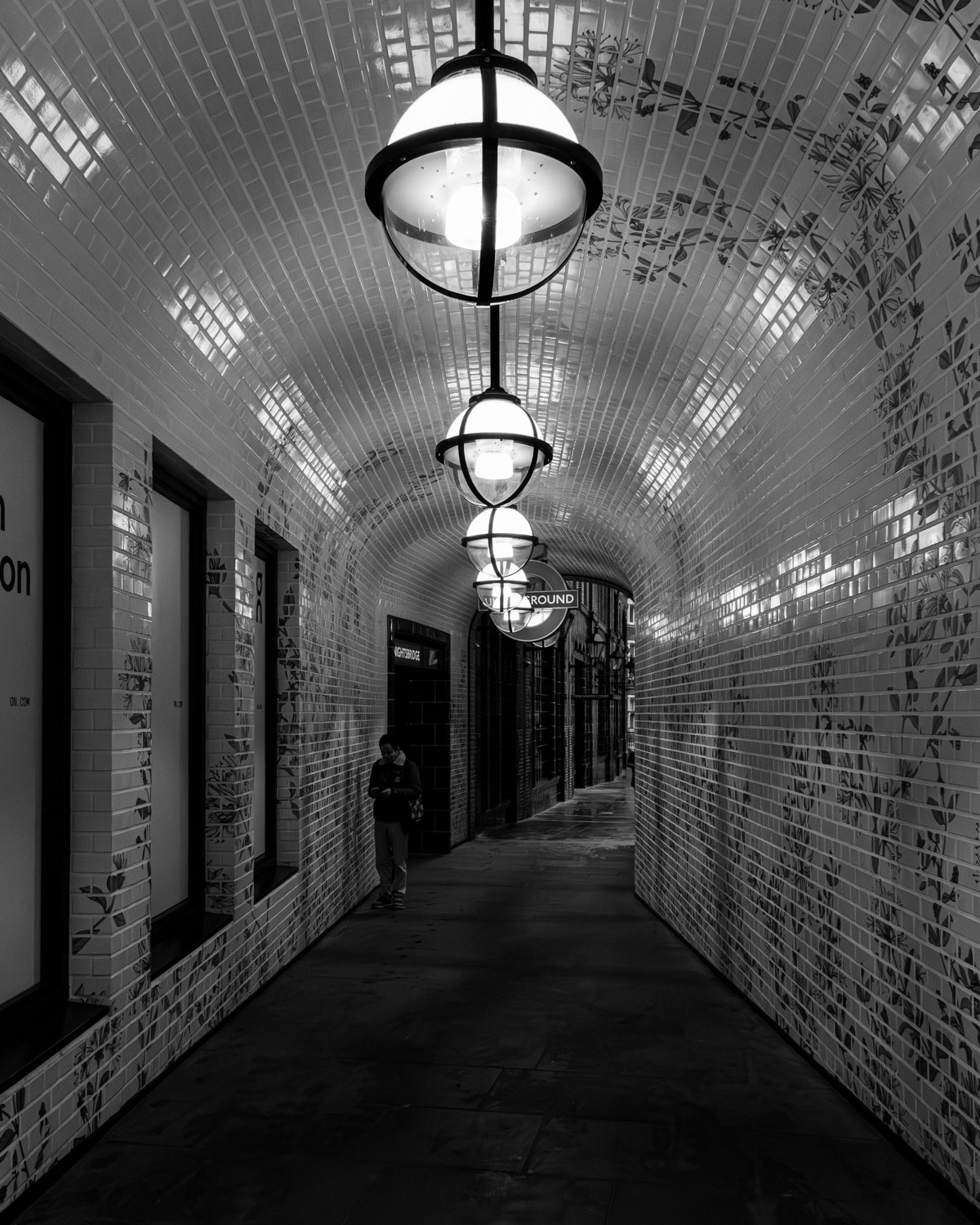 London UK modern minimal street skyline blackandwhite